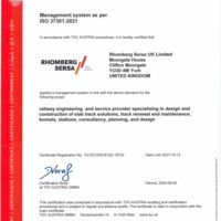 Rhomberg Sersa UK Limited ISO-Certificate 37301